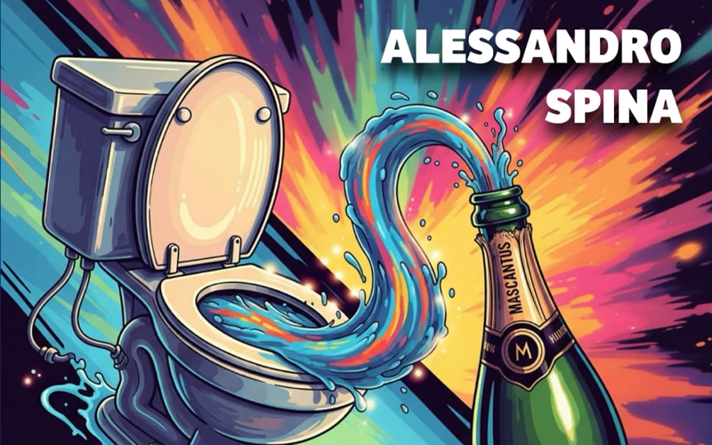 Alessandro Spina presenta “Acqua del cesso che si crede champagne”